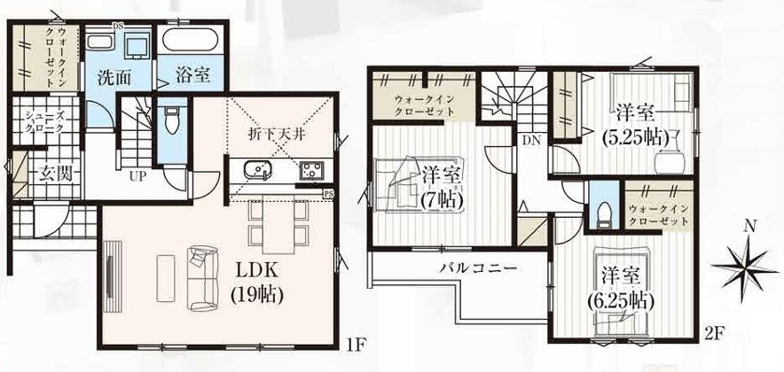 GRAFARE　鴻巣市下忍3期の間取り|図面と現況が異なる場合、現況を優先とします。