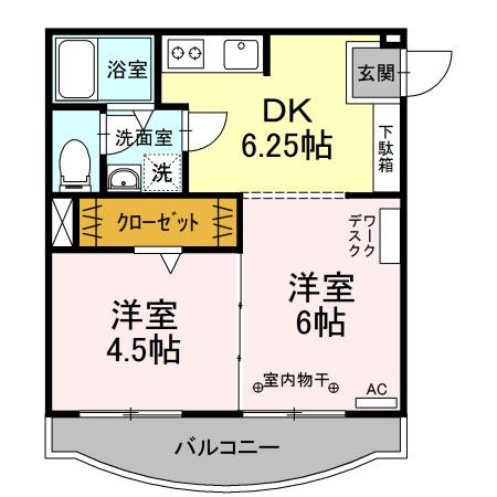 カーサ松が枝の間取り