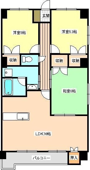 メルベーユサカイの間取り