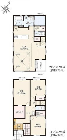 【横浜市磯子区洋光台6丁目35-10全3棟新築戸建て】★仲介手数料無料★（洋光台第四小学校・洋光台第二中学校）の間取り