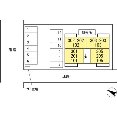 エトワール久保田の区画図