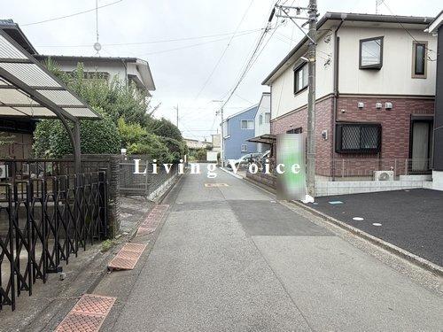 【仲介手数料０円】相模原市中央区光が丘第13　新築一戸建て　全2棟の前面道路含む現地写真|相模原市中央区光が丘第13　新築一戸建て　全2棟