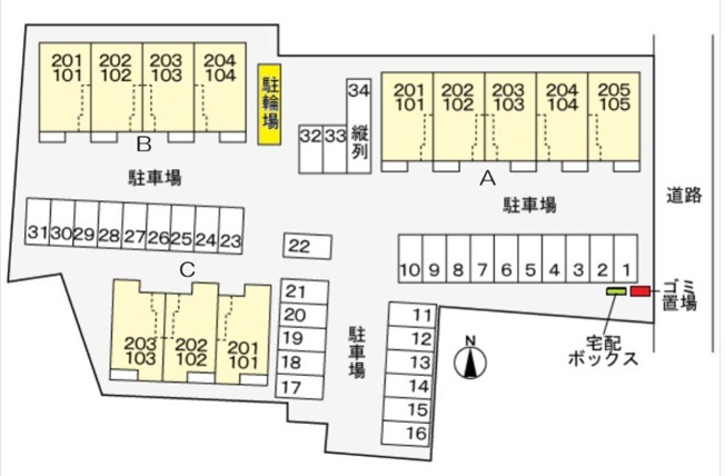 【駐車場】 | Ｋ’ｓヴィレッジ旭Ｃ
