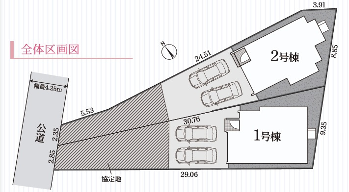 REXCRAS　安城市榎前町第1　2号棟の区画図