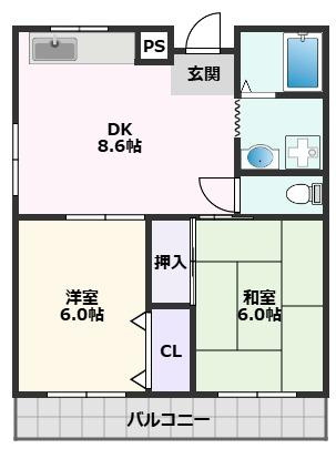 【間取り】 | レジデンス吉川4号棟