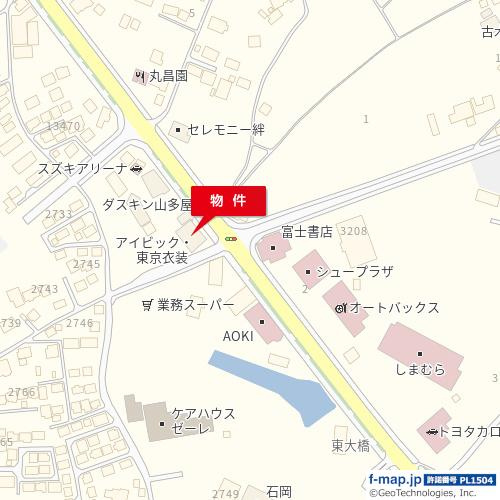 【地図】 | 石岡ＪＢＢテナント