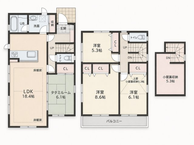 【間取り】 | ◆港北区高田町　新築一戸建　A号棟◆