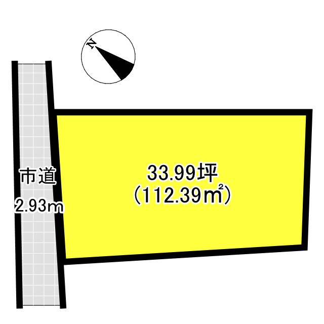 売地　ひたちなか市平磯町1507の区画図