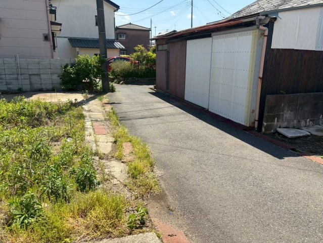 売地　ひたちなか市平磯町1507の前面道路含む現地写真