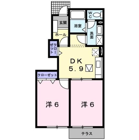 クリースⅡの間取り
