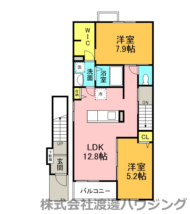 ソレイユ岡山の間取り