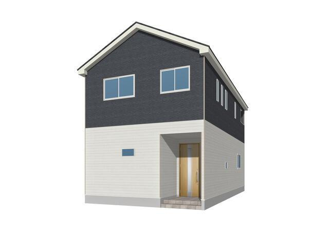 福岡市東区大岳１丁目の新築一戸建の外観パース| 