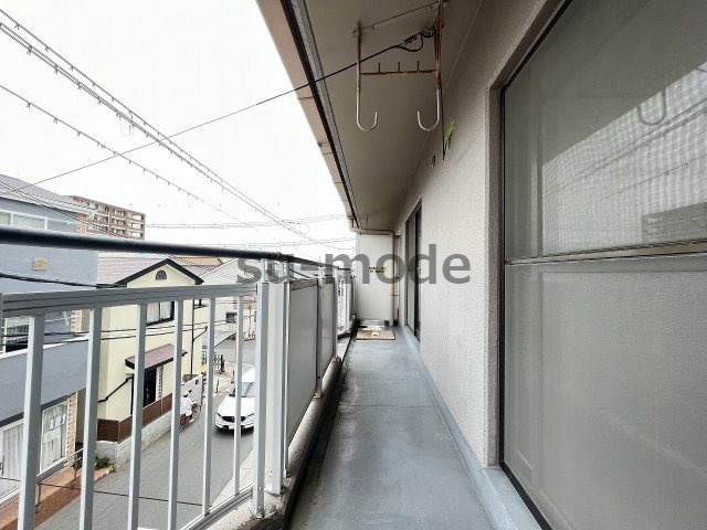 高槻市城内町の賃貸マンションのバルコニー