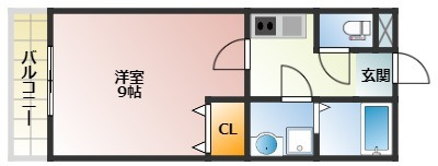 メゾンWO南七松の間取り