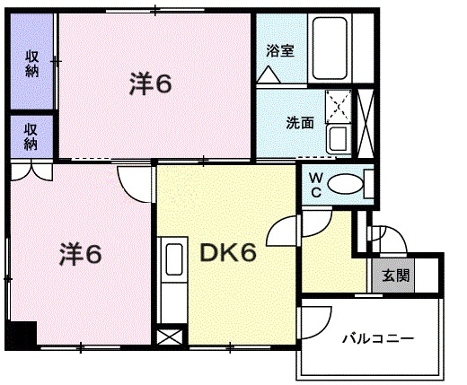 プランドール谷上の間取り