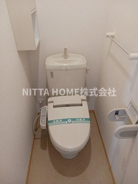 京丹後市大宮町善王寺のアパートのトイレ|トイレにはウォシュレットを設置◎
