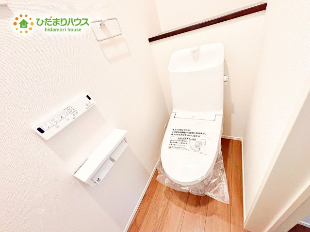 【トイレ】 | 神栖市深芝南1丁目　新築戸建　6号棟 | 白を基調としたトイレは、インテリア次第でどんな空間になるかワクワクしますね♪