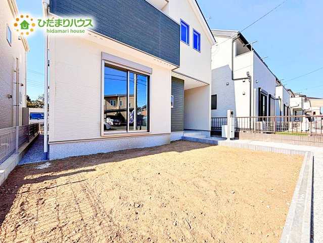 【庭】 | 神栖市深芝南1丁目　新築戸建　6号棟 | ウッドデッキを置いてお子様と遊びながら、BBQしたりなんて夢が現実に！！(⌒∇⌒)