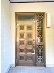 笠間市大田町　中古戸建の玄関|【リフォーム中】