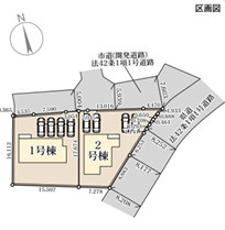 リーブルガーデン熊本市南区浜口町第三の区画図
