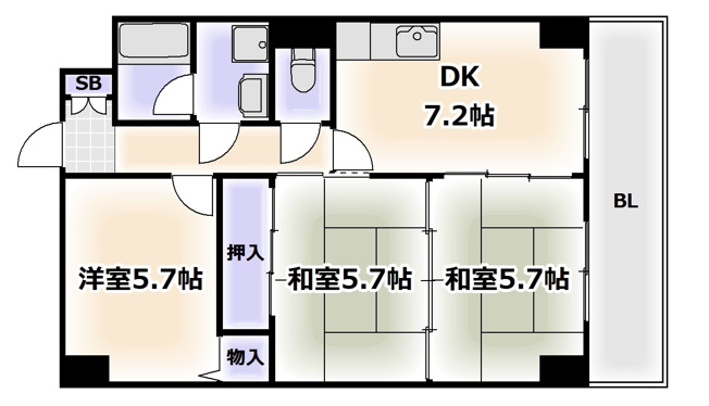 【間取り】 | ルミエール花園