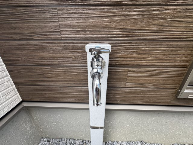 うるま市西原（全4棟）ラスト4号棟の設備|4号棟　外水栓♪