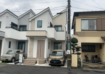 【外観】 | ガルボシティー相模原市南区若松３丁目６期　№２ | 現地に行くなら、物件の周囲の地形がどうなっているかを見ることも大切です。周辺より低くなっている土地では、大雨などで水が集まりやすいため、地盤が弱くなっているということも考えられるため、注意が必要です。