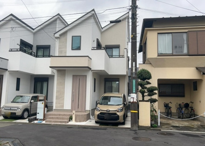 【外観】 | ガルボシティー相模原市南区若松３丁目６期　№２ | 庭があることでガーデニングや家庭菜園はもちろん、こどもの遊び場やペットを放して遊ぶことができます。また、家の周囲に余裕があるということです。隣地との間があれば、十分な日当たりと、風通しが確保できます。
