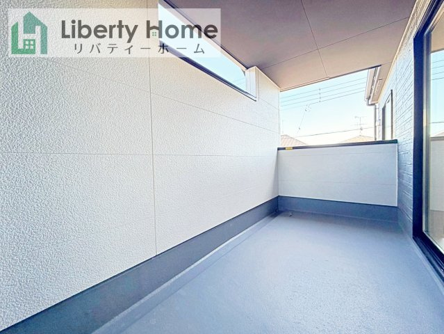 牛久市神谷10期　新築戸建のバルコニー