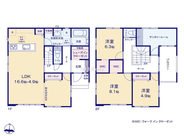 牛久市神谷10期　新築戸建の間取り
