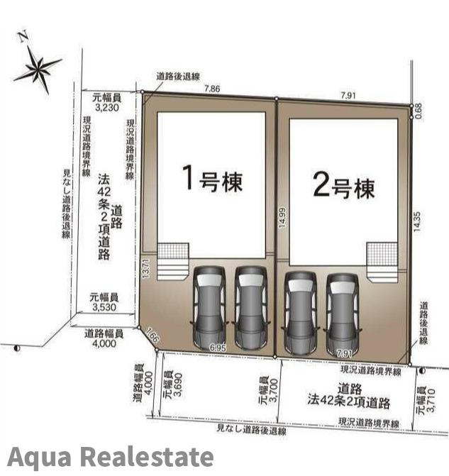 クレイドルガーデン 徳島市安宅第1の区画図