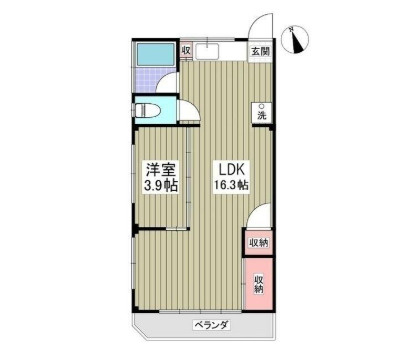 大栄コーポの間取り