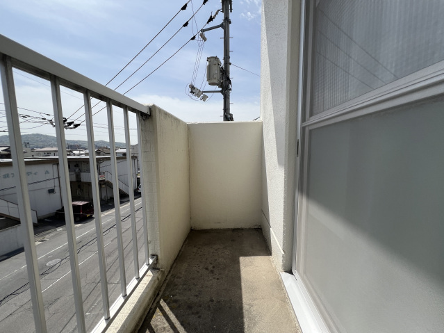 パークプレイス西川原Ⅱ棟のバルコニー