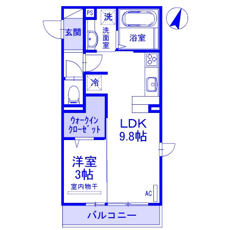 プリムヴェール 弐十壱番館の間取り