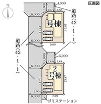 リーブルガーデン高砂市阿弥陀町北池2期の区画図