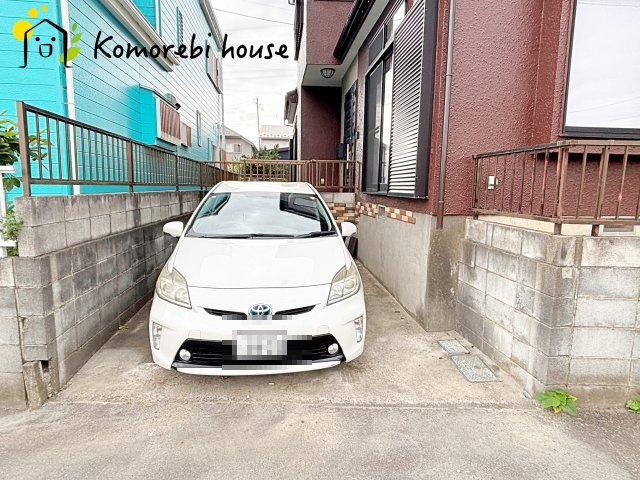 上尾市平塚　中古戸建ての駐車場|26.9.28撮影済み