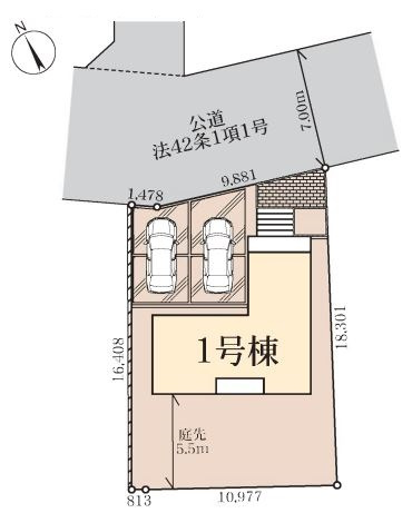 リーブルガーデン．Ｓ　深谷見晴町第１　の区画図|現地区画図