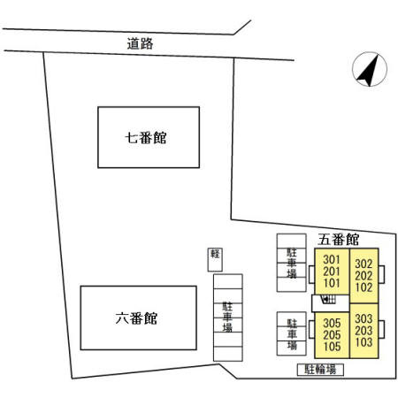 ヴィラ・ロワイヤル五番館の区画図