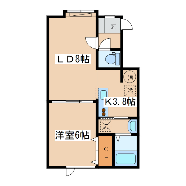 明日来Ⅱの間取り