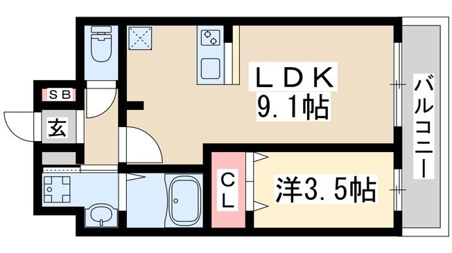 【間取り】 | プレサンス塚本ベラビィ