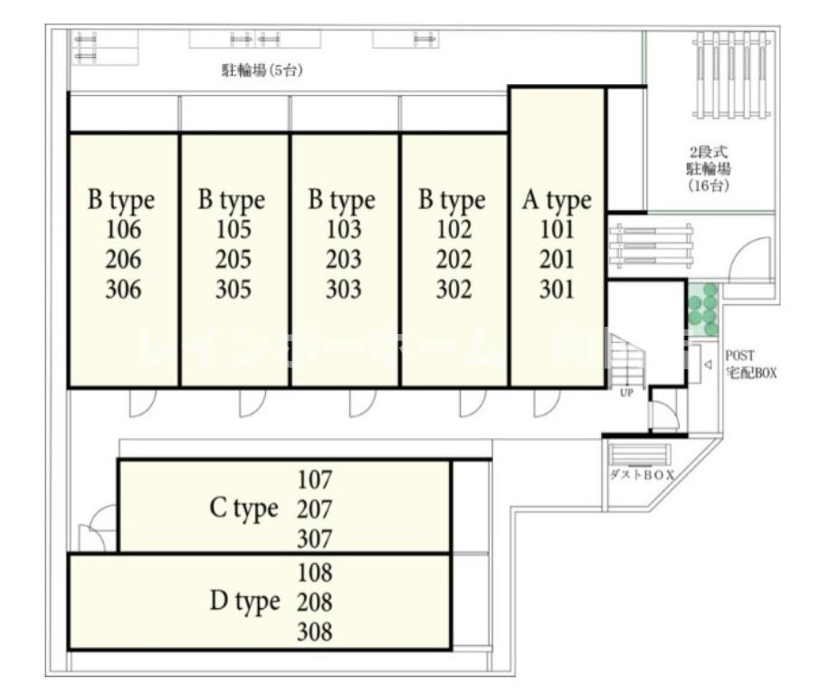 ヴィラ本厚木※初期費用分割あと払いサービス利用可能の区画図