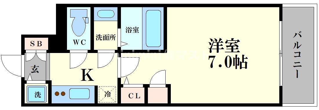S-RESIDENCE福島Alovitaの間取り