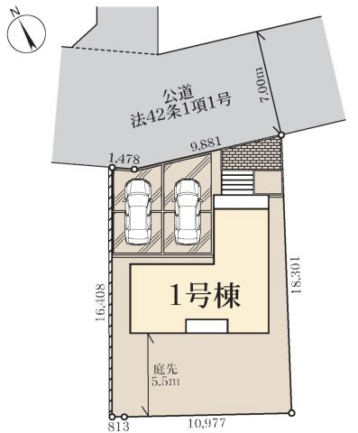 【区画図】 | 深谷市見晴町第1   LiveleGarden.s　新築戸建　全1棟　1号棟
