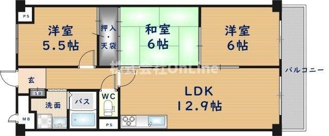 【間取り】 | 日本橋グリーンハイツ