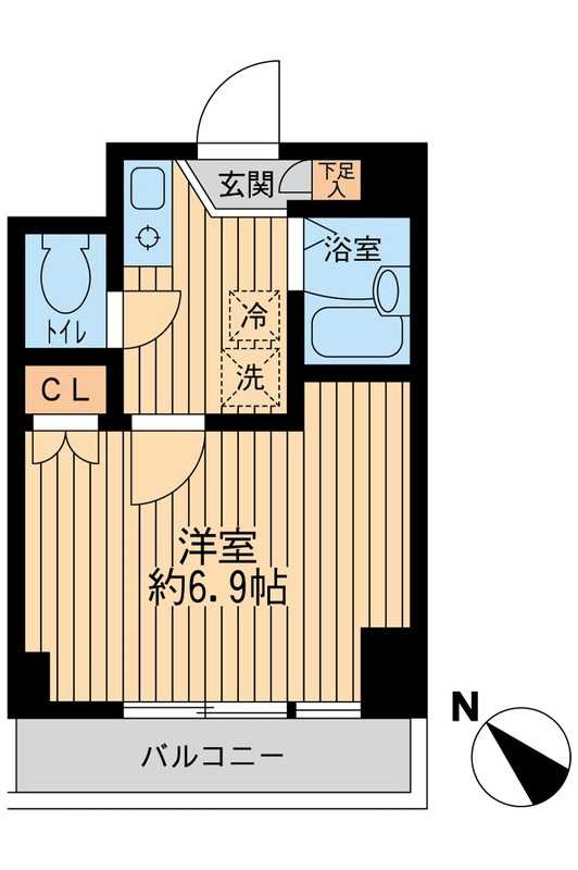 レジディア行徳の間取り