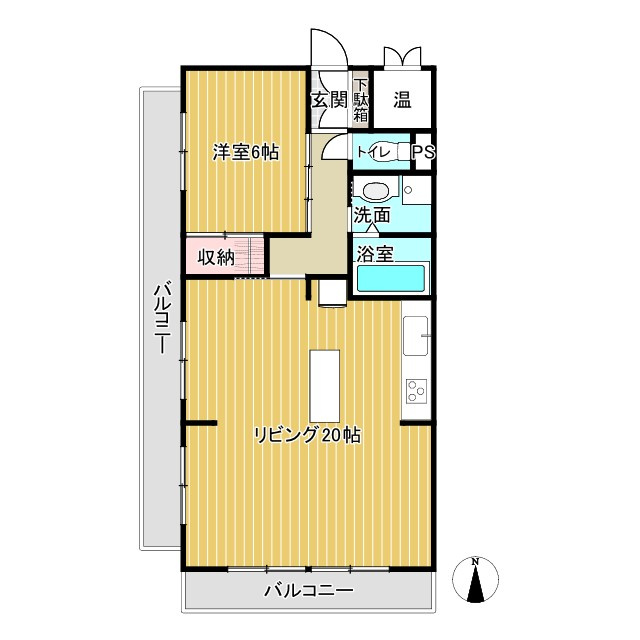 名古屋市千種区池上町２丁目の中古マンションの間取り