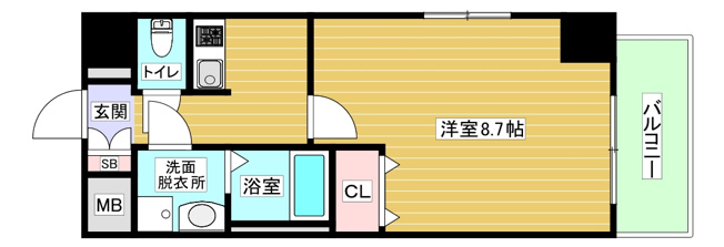 【間取り】 | ジュネーゼグラン弁天町
