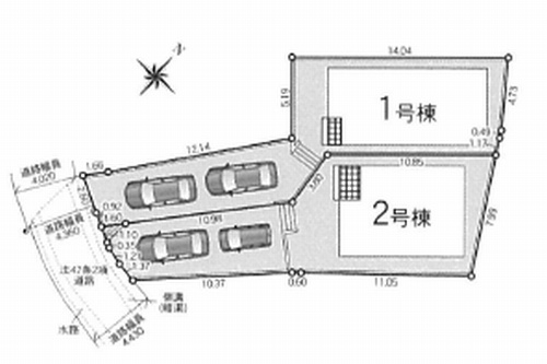 【区画図】 | 【仲介手数料０円】松田町松田惣領第26　新築一戸建て　全２棟 | 松田町松田惣領第26　新築一戸建て　全２棟