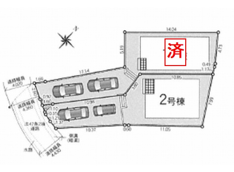 【仲介手数料０円】松田町松田惣領第26　新築一戸建て　全２棟の区画図|松田町松田惣領第26　新築一戸建て　全２棟