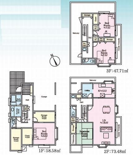 【仲介手数料０円】藤沢市大鋸１丁目　中古戸建の間取り|藤沢市大鋸１丁目　中古戸建